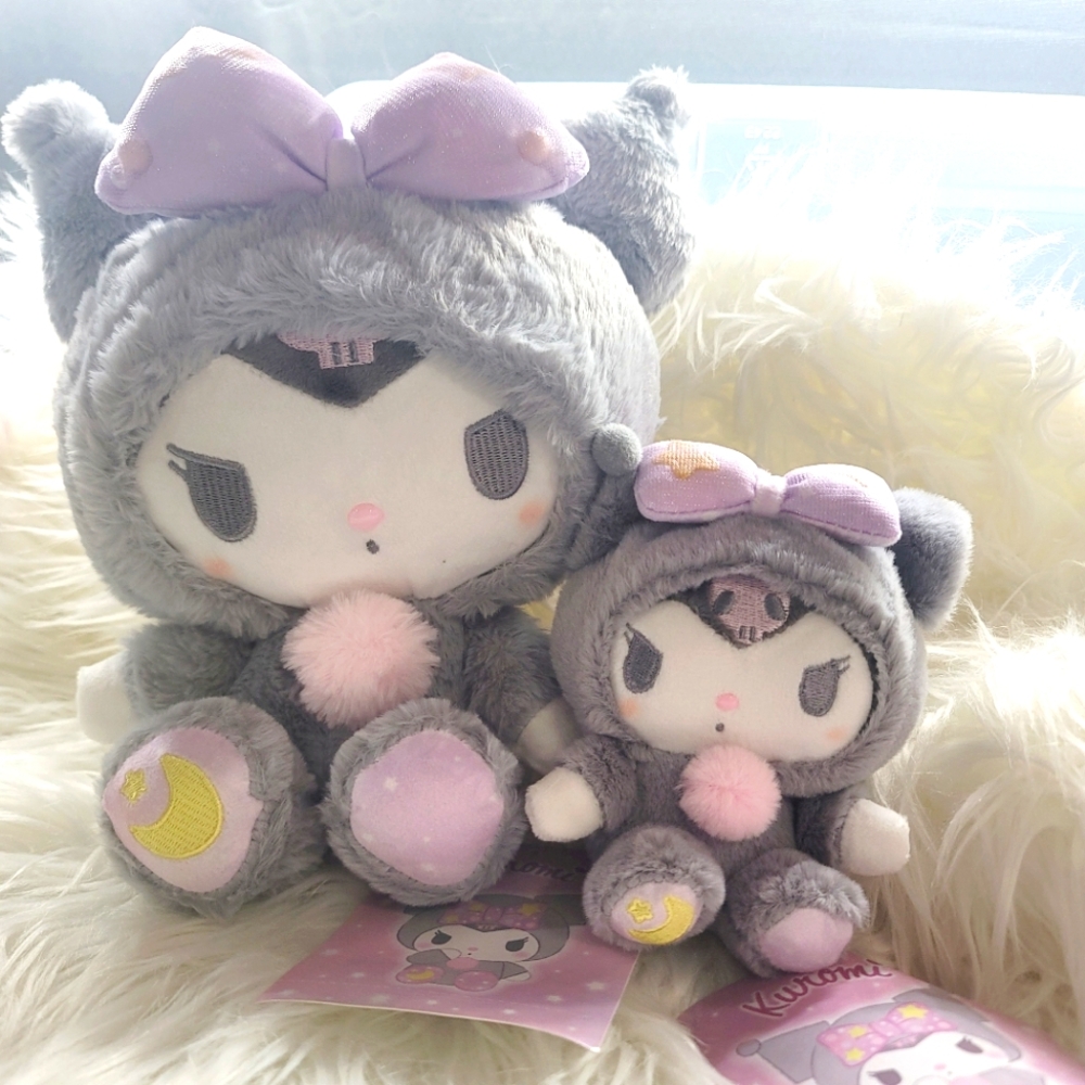 Kuromi Plushie 2pcs Mommy And Baby Keychain Japan Tag